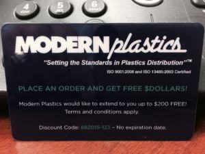 Modern Plastics Gift Card